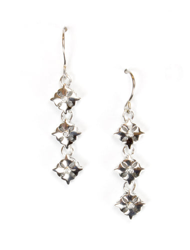Logo link Earring - earring - KIR Collection - designer sterling silver jewelry 