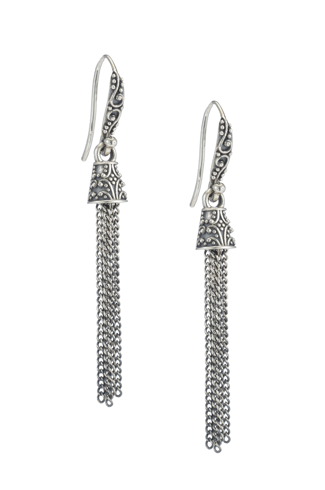 Mini Tassel Earrings - earring - KIR Collection - designer sterling silver jewelry