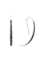 Channel Hook Earring - earring - KIR Collection - designer sterling silver jewelry 