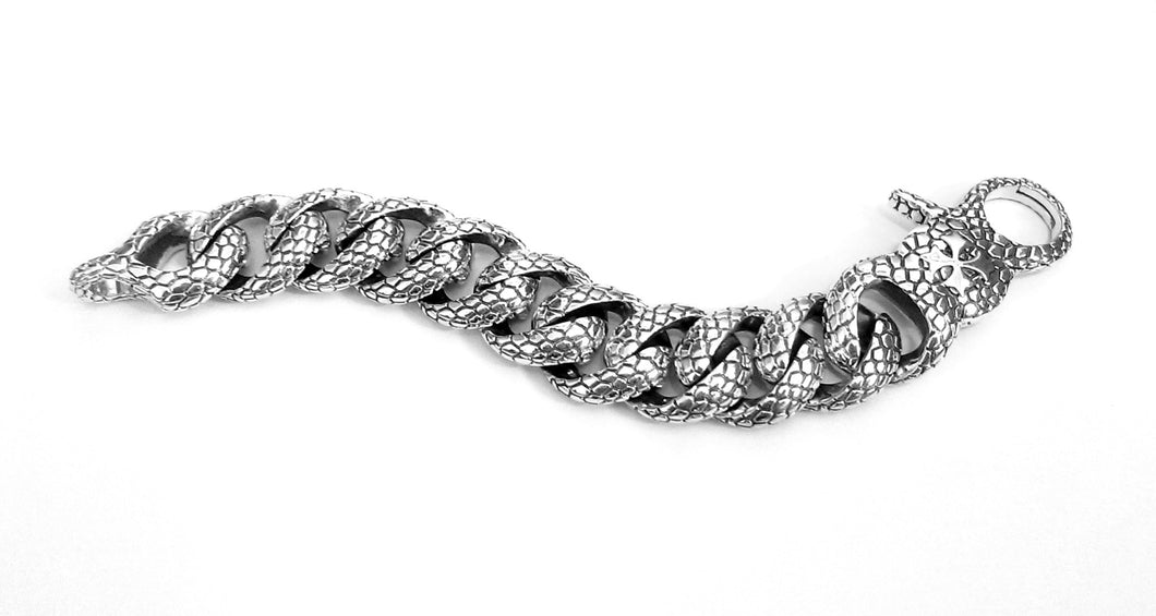 Large Curb Chain Bracelet - bracelet - KIR Collection - designer sterling silver jewelry