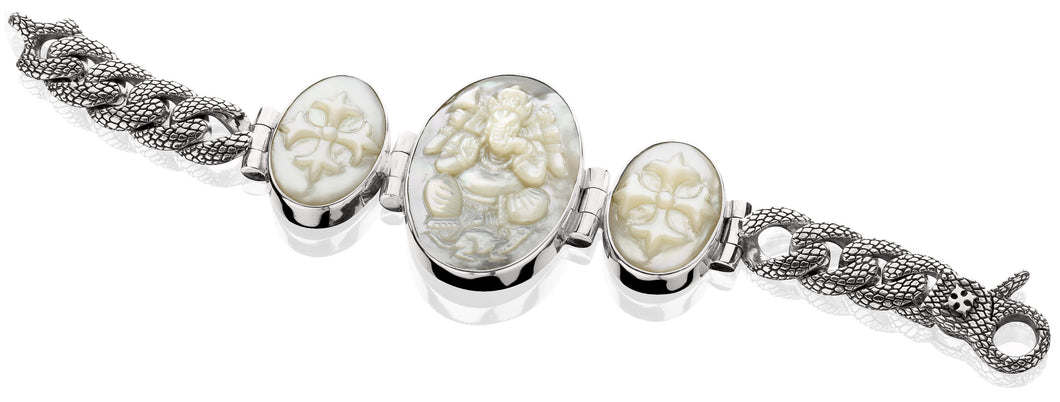 Madison Three Carving Bracelet - bracelet - KIR Collection - designer sterling silver jewelry