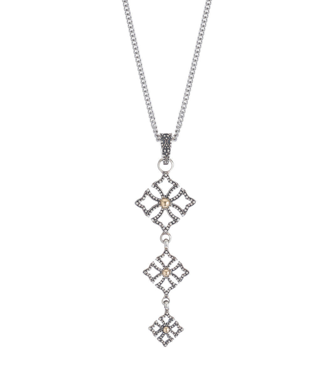 Logo Cut-Out Pendant - pendant - KIR Collection - designer sterling silver jewelry