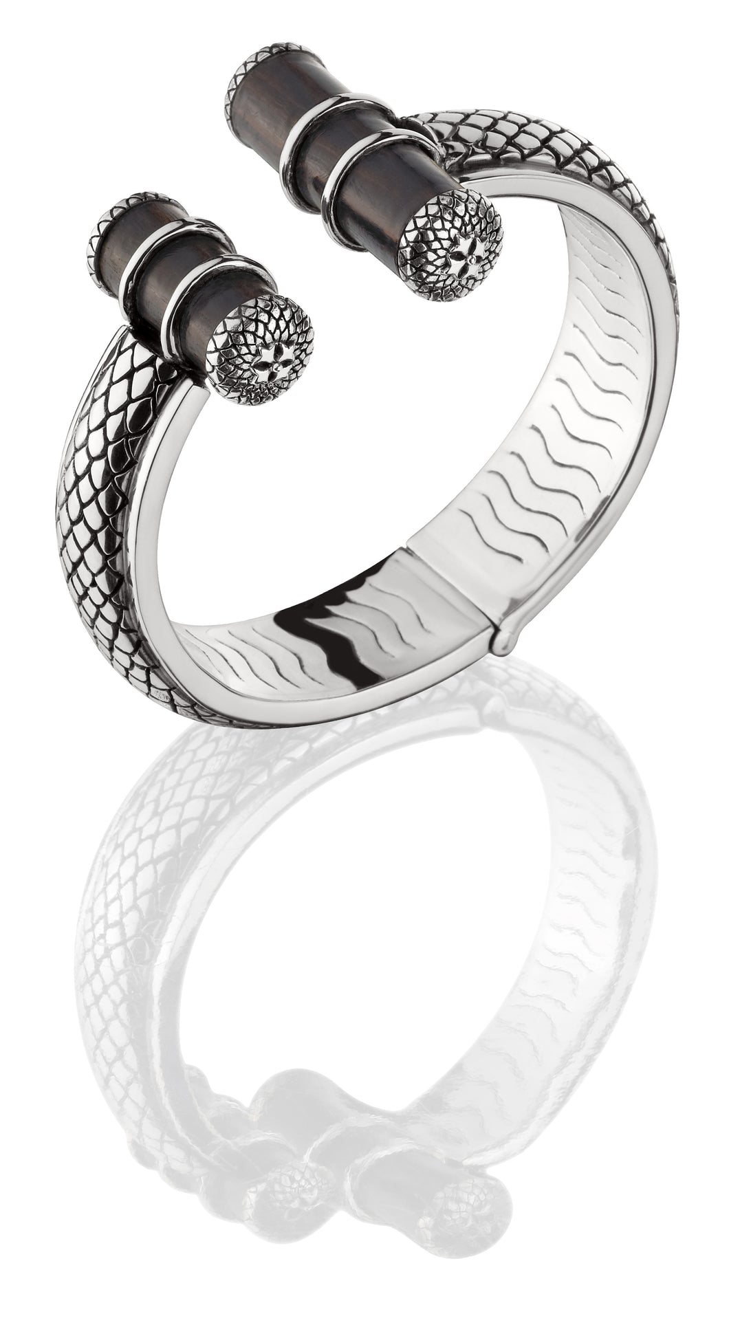 Asmara Pipes Cuff - bracelet - KIR Collection - designer sterling silver jewelry