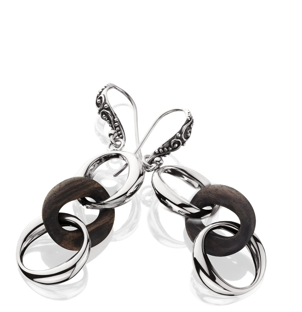 Asmara Small Link Earring - earring - KIR Collection - designer sterling silver jewelry