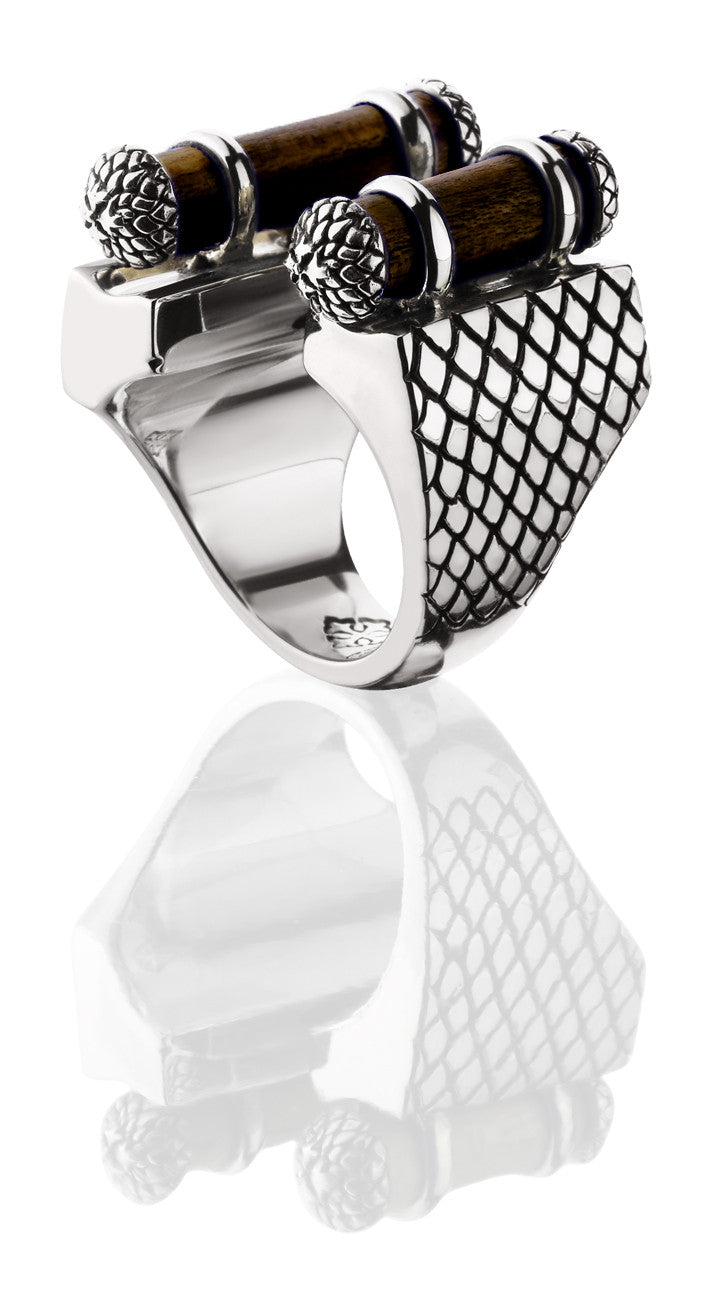 Asmara Pipes Ring - ring - KIR Collection - designer sterling silver jewelry