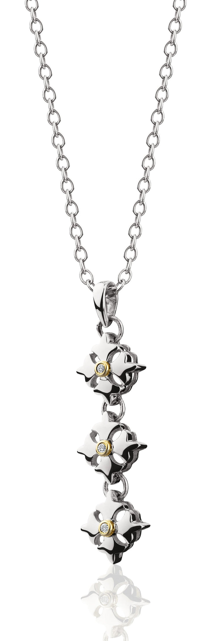 Logo link Necklace - necklace - KIR Collection - designer sterling silver jewelry 