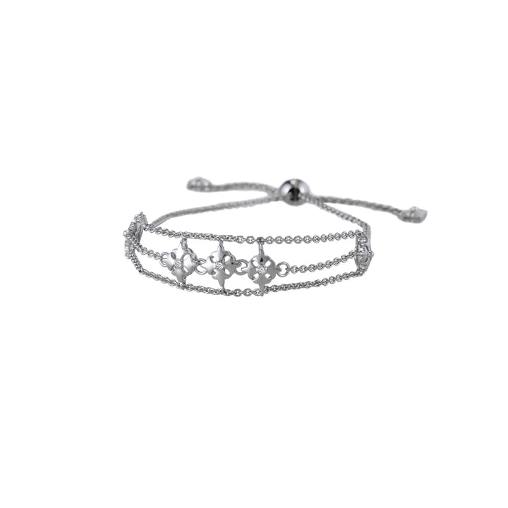 Three Logo Chain Bolo Bracelet