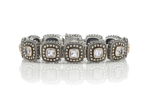 Tiffany Square Beaded Bracelet - bracelet - KIR Collection - designer sterling silver jewelry 