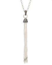 Beaded Tassel Pendant - pendant - KIR Collection - designer sterling silver jewelry 