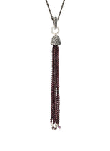 Beaded Tassel Pendant - pendant - KIR Collection - designer sterling silver jewelry 