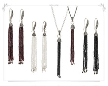 Beaded Tassel Earring - earring - KIR Collection - designer sterling silver jewelry 