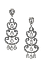 Chandelier Swirl Earrings - earring - KIR Collection - designer sterling silver jewelry 