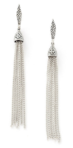Anna Tassel Earrings - earring - KIR Collection - designer sterling silver jewelry 