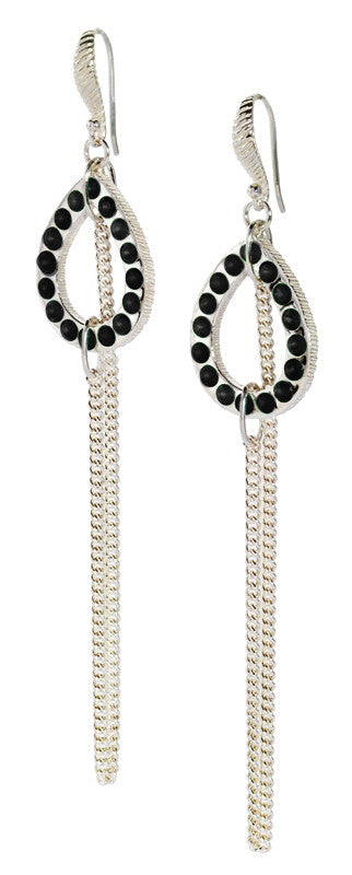 Chandi Chain Earring - earring - KIR Collection - designer sterling silver jewelry 