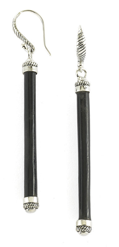 Tanduk Rod Earring - earring - KIR Collection - designer sterling silver jewelry 