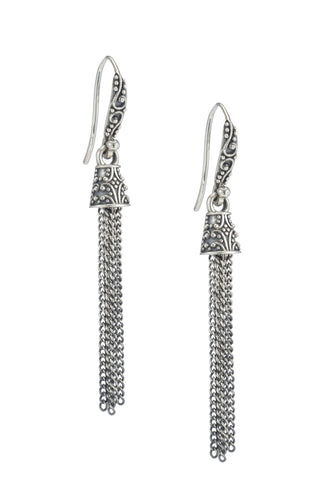 Mini Tassel Earrings - earring - KIR Collection - designer sterling silver jewelry 
