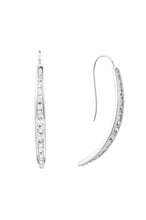 Channel Hook Earring - earring - KIR Collection - designer sterling silver jewelry 