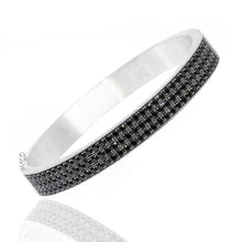 Gemstone Pave Hinged Bracelet