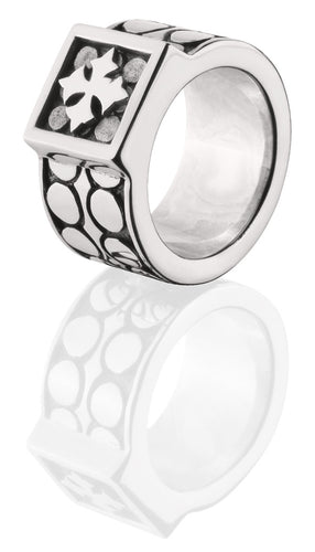 Davis Disk Ring - ring - KIR Collection - designer sterling silver jewelry 