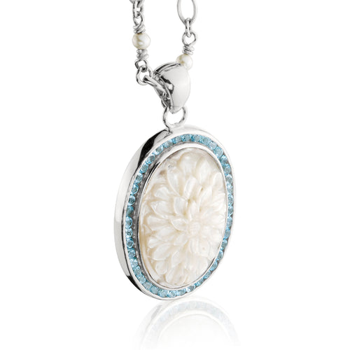 Andie Gem Pendant - pendant - KIR Collection - designer sterling silver jewelry 