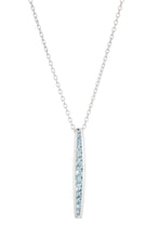 Channel Bar Necklace - necklace - KIR Collection - designer sterling silver jewelry 