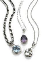 Single Stone Pendant - pendant - KIR Collection - designer sterling silver jewelry 