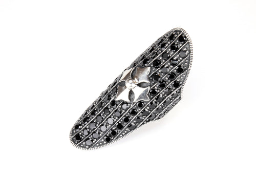 Chandi Knuckle Ring - ring - KIR Collection - designer sterling silver jewelry 