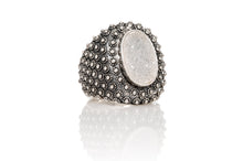 Stupa Drusy Ring - ring - KIR Collection - designer sterling silver jewelry 