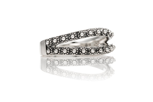 Stupa Split Ring - ring - KIR Collection - designer sterling silver jewelry 