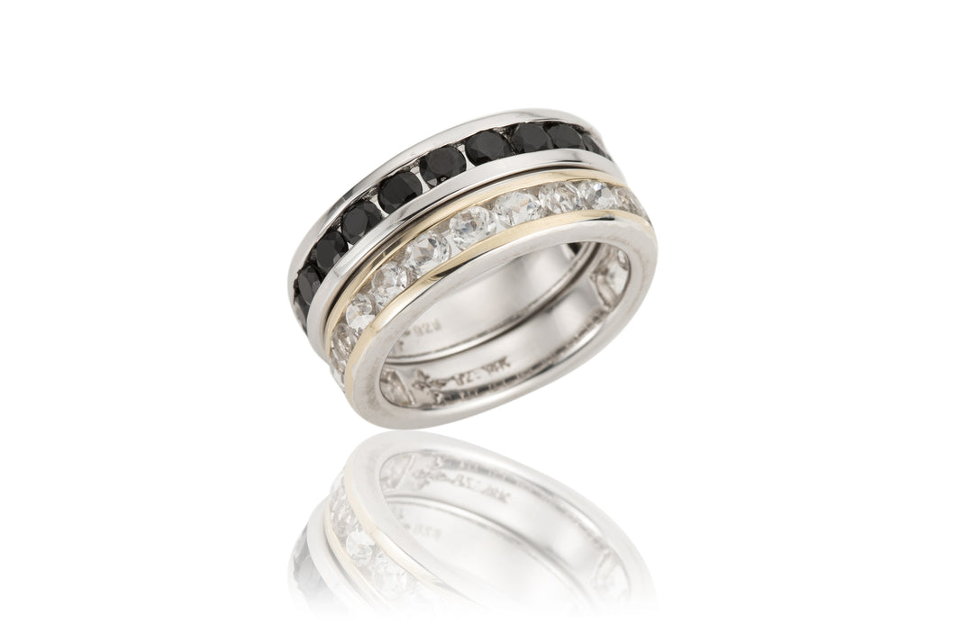 Channel Band - ring - KIR Collection - designer sterling silver jewelry 