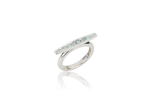 Channel Horizontal Ring - ring - KIR Collection - designer sterling silver jewelry 