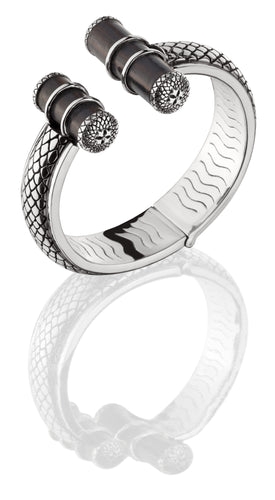 Asmara Pipes Cuff - bracelet - KIR Collection - designer sterling silver jewelry 